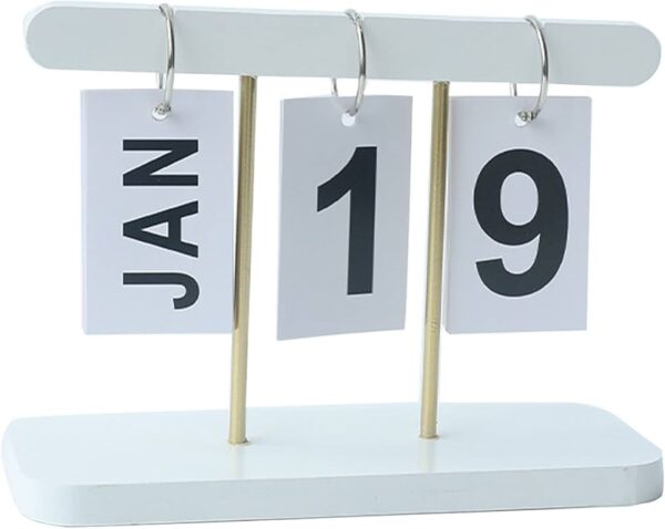 2026 Desk Calendar with Wooden Stand – Table Top