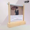 2026 Desk Calendar with Wooden Stand – Table Top