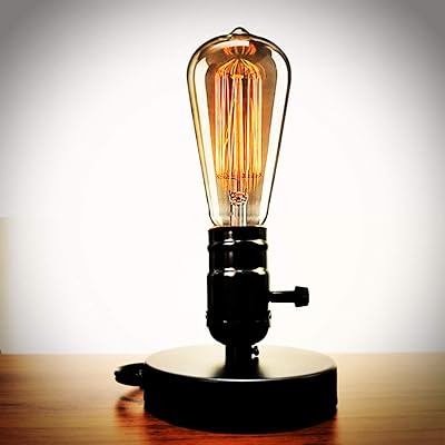 Vintage Edison Bulb Table Lamp – Industrial Style