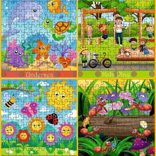 Educational Puzzle Set – 100 Pieces for Kids